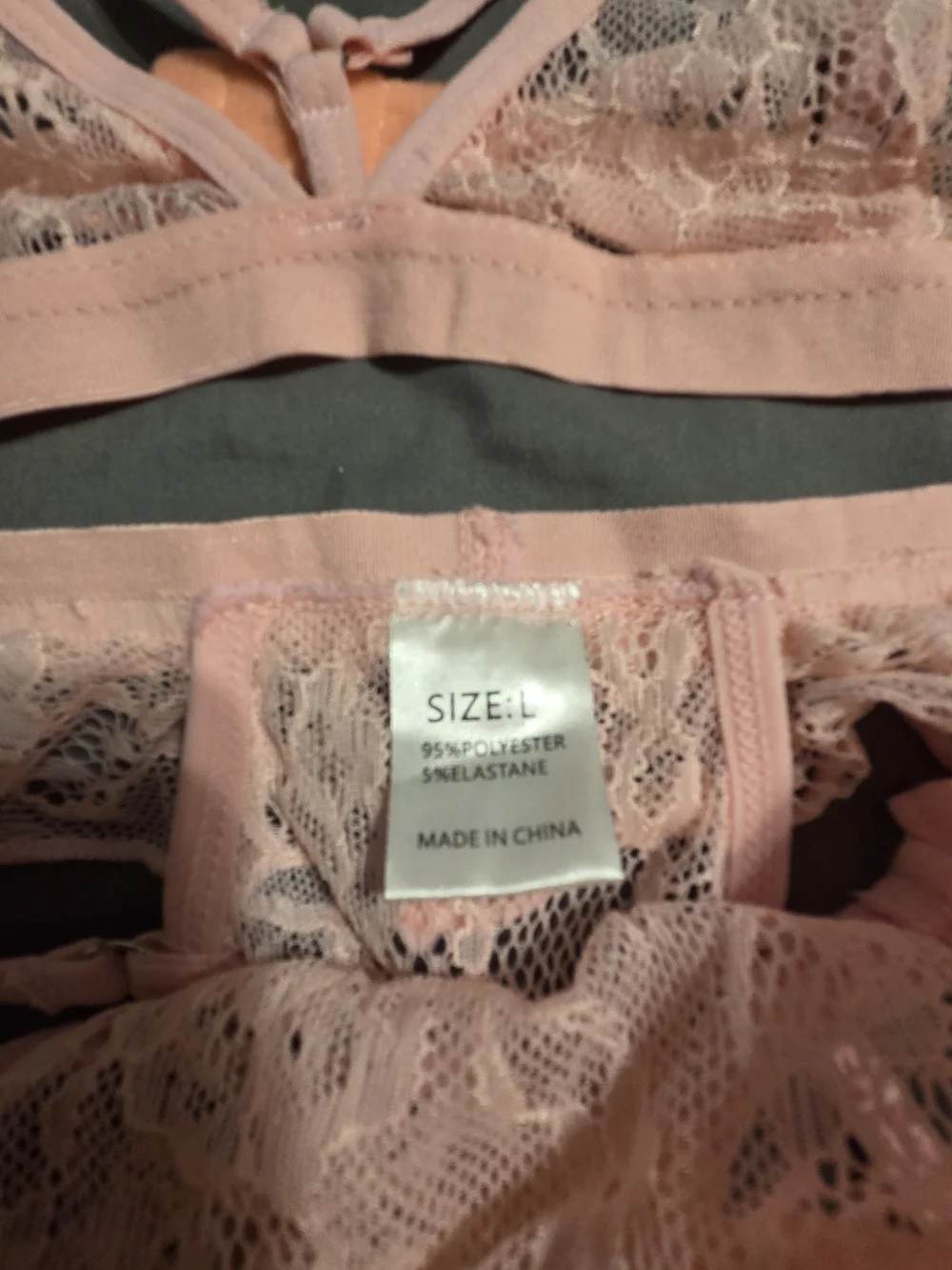 NWOT Pink Lace Bralette & Thong Set - Women's Intimates